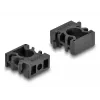 Cable holder DeLOCK 60481 10 mm black 8 pieces