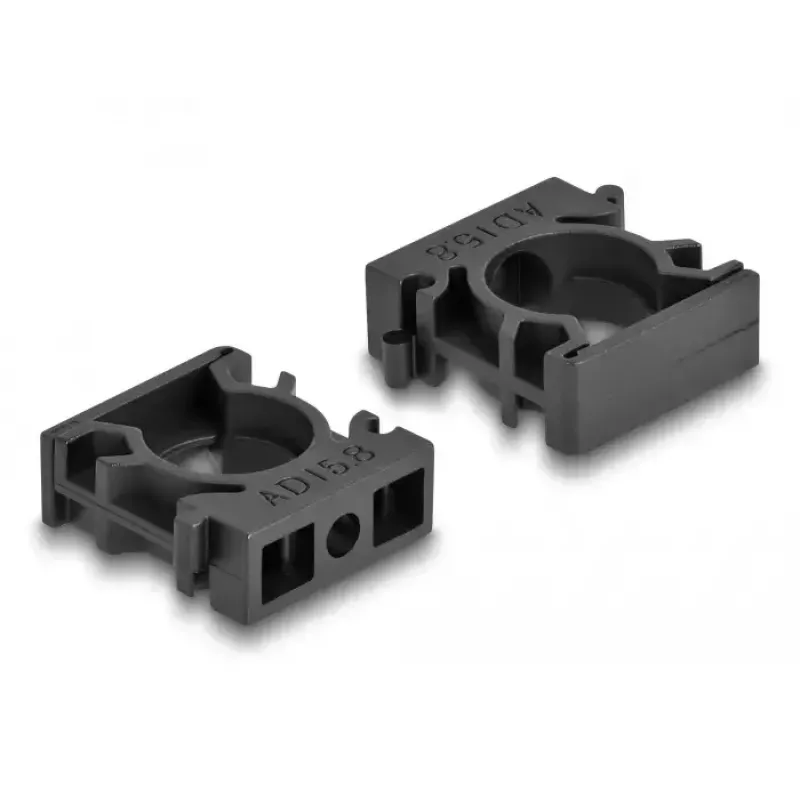 Cable holder DeLOCK 60483 15.8 mm black 8 pieces