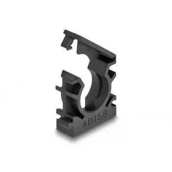Cable holder DeLOCK 60483 15.8 mm black 8 pieces