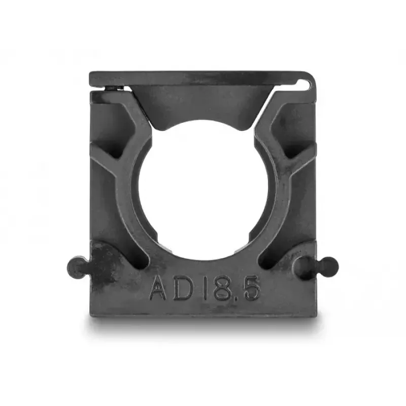 Cable holder DeLOCK 60484 18.5 mm black 8 pieces