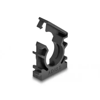 Cable holder DeLOCK 60484 18.5 mm black 8 pieces