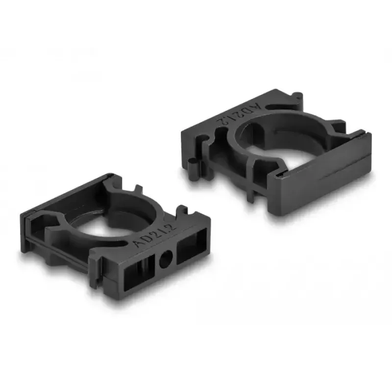 Cable holder DeLOCK 60485 21.2 mm black 4 pieces