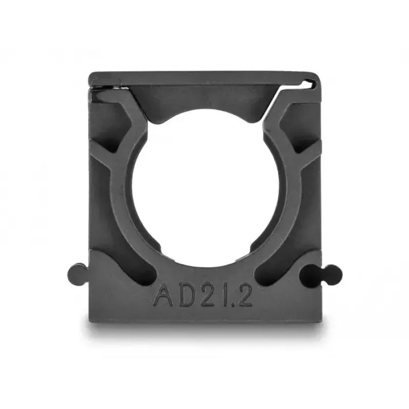Cable holder DeLOCK 60485 21.2 mm black 4 pieces