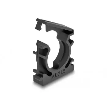 Cable holder DeLOCK 60485 21.2 mm black 4 pieces