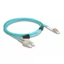DeLOCK Fiber Optical Cable LC Duplex to SC Duplex OM3 3 m