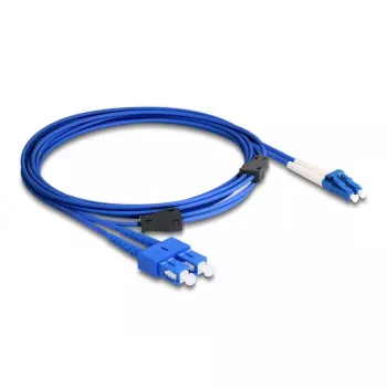 DeLOCK Fiber Optical Cable LC Duplex to SC Duplex Singlemode OS2 3 m