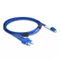 DeLOCK Fiber Optical Cable LC Duplex to SC Duplex Singlemode OS2 3 m