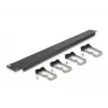 Cable management panel DeLOCK 19 inch 66918 with 5 metal hooks black