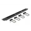 Cable management panel DeLOCK 19 inch Cable Management Brush Strip 4 metal hooks black