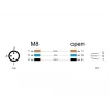 DeLOCK M8 panel-mount cable A-coded 3 pin male 0.5 m