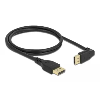 DELOCK DisplayPort cable 1 m, DisplayPort to DisplayPort, 5.7 mm diameter, up to 32 audio channels