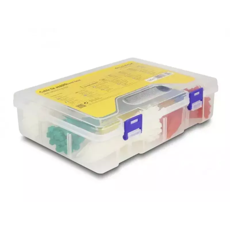 Hook & loop cable tie DeLOCK 18641 350 pieces assorted colours