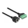 DeLOCK RJ45 Cable Cat.6 female to Terminal Block Adapter 30 cm