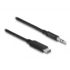 DeLOCK Audio Stereo Cable USB Type-C male to 3.5mm Stereo plug 1m black