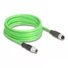 Network Cable DeLOCK M12 Cable X-coded 8 pin male to female PUR (TPU) 2 m