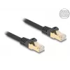 DeLOCK RJ45 Network Cable Cat.6A S/FTP 1m Black