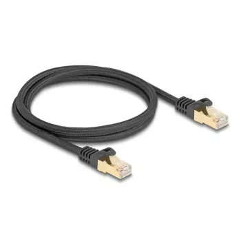 DeLOCK RJ45 Network Cable Cat.6A S/FTP 1m Black