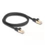 DeLOCK RJ45 Network Cable Cat.6A S/FTP 1m Black