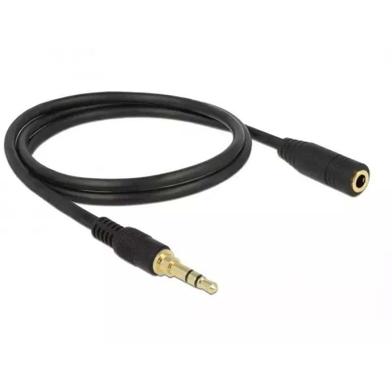 Audio Cable 3.5mm Male to Female DeLOCK 85578 2m Black