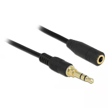 Audio Cable 3.5mm Male to Female DeLOCK 85578 2m Black