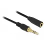Audio Cable 3.5mm Male to Female DeLOCK 85578 2m Black