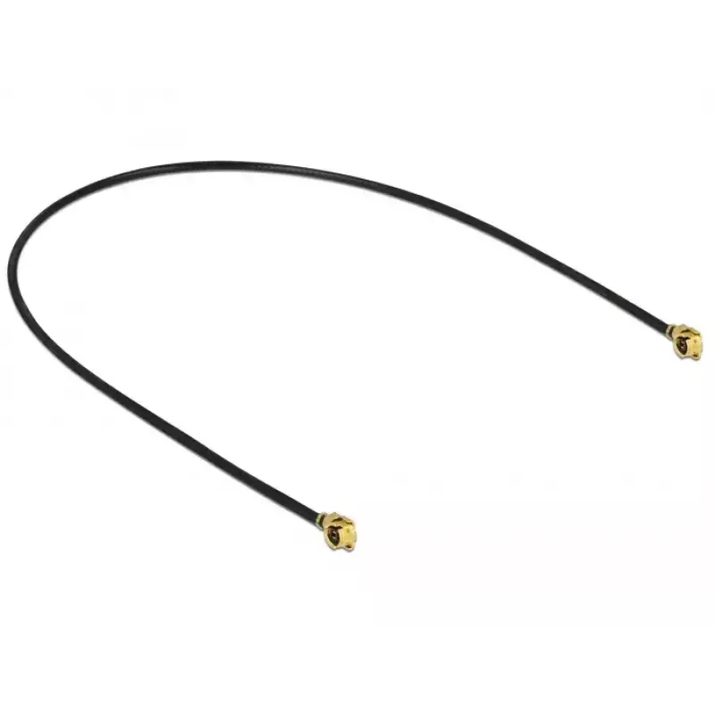 Coaxial Cable DeLOCK 89608 0.2m MHF (I-PEX) Black Gold