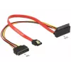 SATA cable DeLOCK 85515 SATA 15-pin 1 x SATA 22 pin 1 x SATA 7 pin Multicolour