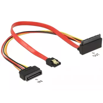 SATA cable DeLOCK 85515 SATA 15-pin 1 x SATA 22 pin 1 x SATA 7 pin Multicolour