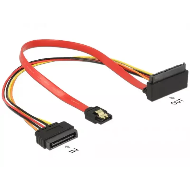 SATA cable DeLOCK 85515 SATA 15-pin 1 x SATA 22 pin 1 x SATA 7 pin Multicolour