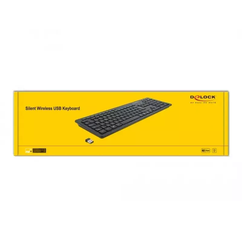 Keyboard DeLOCK 12004 Home USB QWERTZ German Black