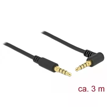 Audio cable DeLOCK 85616 3m 3.5mm Black