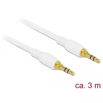 Audio Cable DeLOCK 85552 3m 3.5mm White