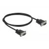 Serial Cable DeLOCK 86573 Black 1m RS-232 Sub-D9