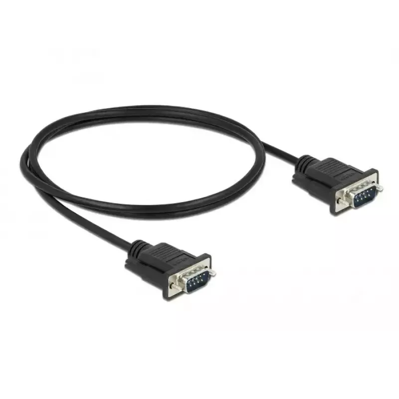 Serial Cable DeLOCK 86573 Black 1m RS-232 Sub-D9
