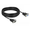 Serial Cable DeLOCK 86599 Black 10 m RS-232 Sub-D9