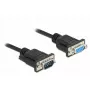 Serial Cable DeLOCK 86599 Black 10 m RS-232 Sub-D9