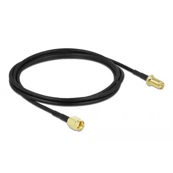 Coaxial Cable DeLOCK 90445 LMR100 2m RP-SMA Black
