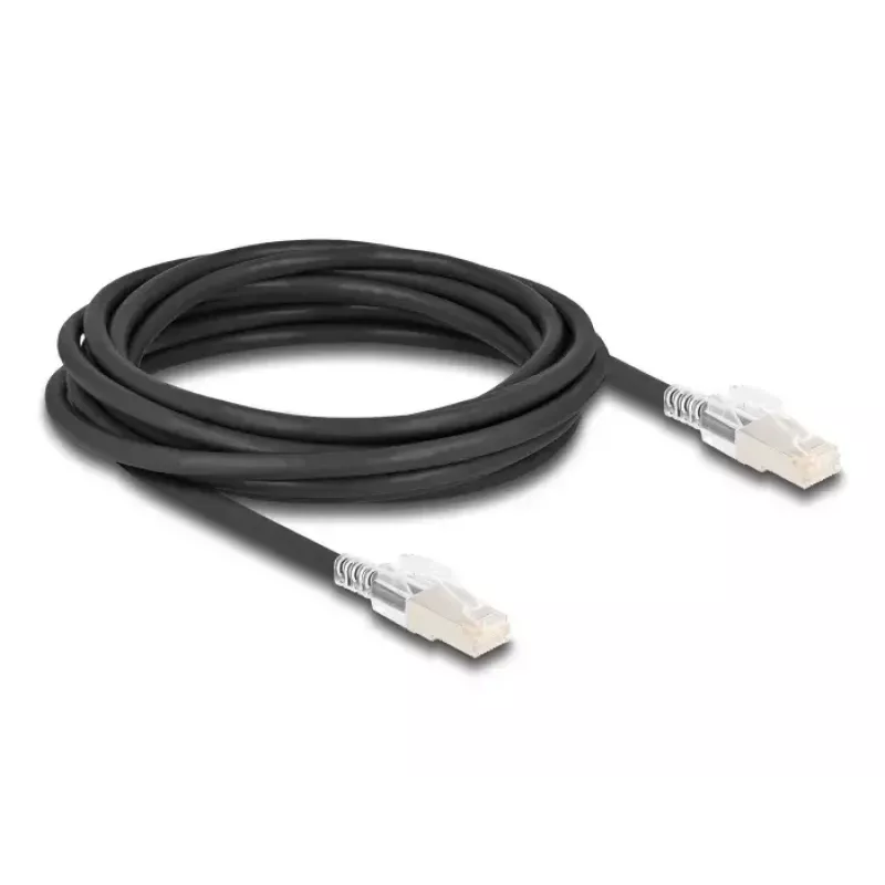 Networking cable DELOCK 80258 Cat6a S/FTP (S-STP) RJ-45 to RJ-45 5 m Black