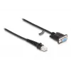 DeLOCK Coiled Cable RJ50 male to D-Sub 9 female 1.5 m black