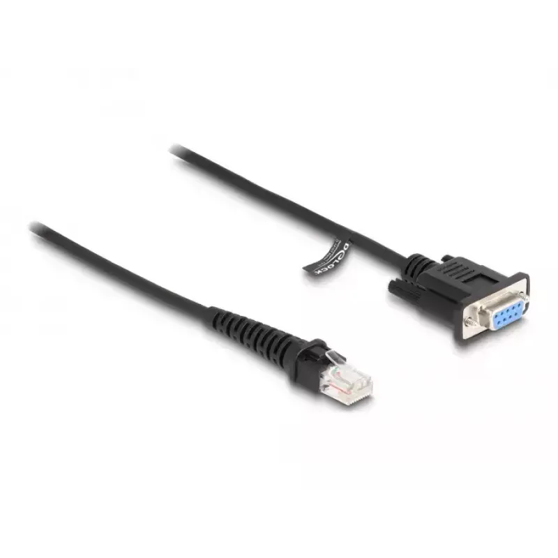 DeLOCK Coiled Cable RJ50 male to D-Sub 9 female 1.5 m black