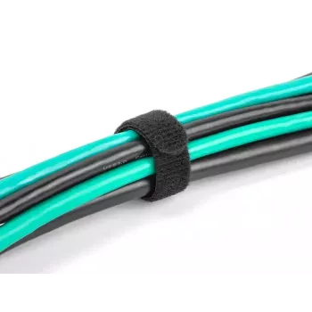Hook & loop cable tie DeLOCK 19011 200x12mm black 10 pieces