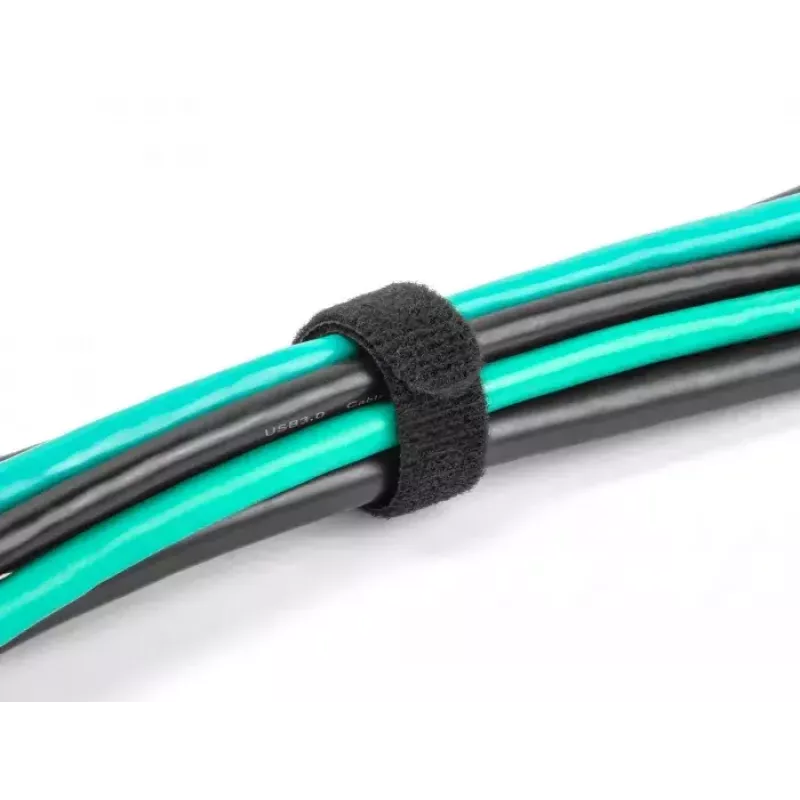 Hook & loop cable tie DeLOCK 19011 200x12mm black 10 pieces