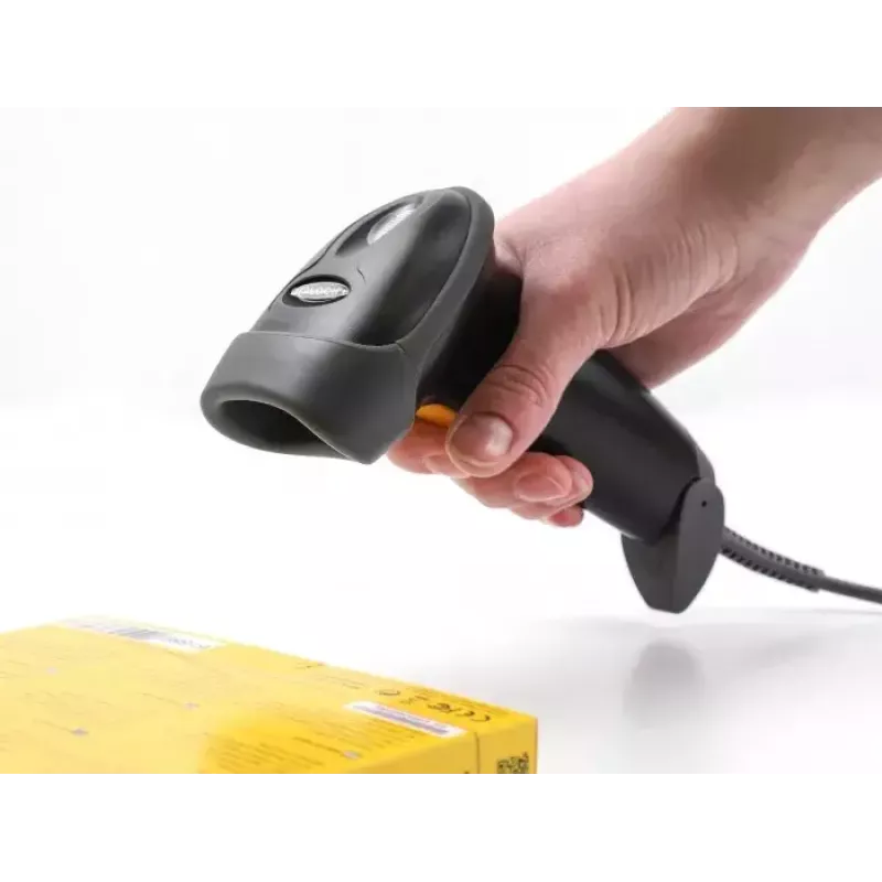 DeLOCK USB Barcode Scanner 1D Laser Black Handheld Wired 2m Cable