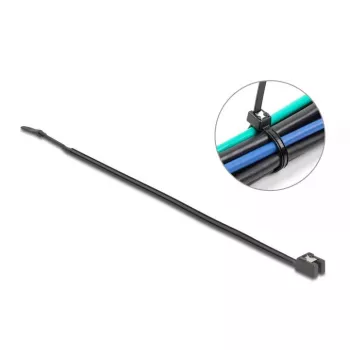 Parallel entry cable tie DeLOCK 19470 Plastic Black 370mm 50 pcs