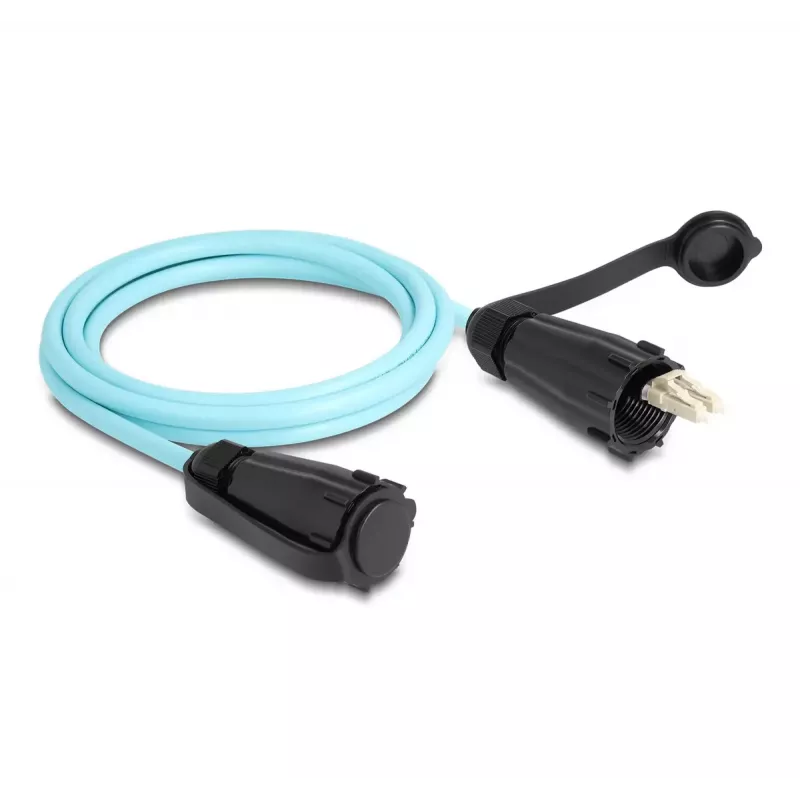DeLOCK Optical fiber cable LC Duplex to LC Duplex OM3 IP68 2 m