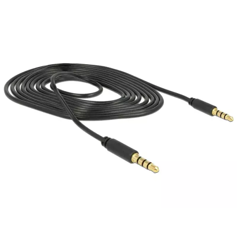 Audio Cable DeLOCK 83436 2m 3.5mm Black