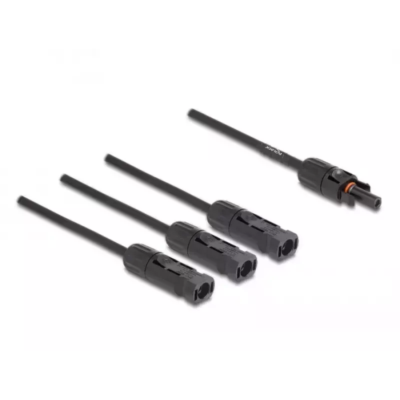 Cable splitter DeLOCK DL4 Solar Splitter Cable 1 x female to 3 x male 35 cm black