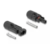 DeLOCK DL4 Solar Connectors for crimping male and female black 2 pcs