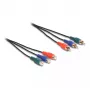 DeLOCK RCA RGB Extension Cable 3 x male to 3 x female 1 m