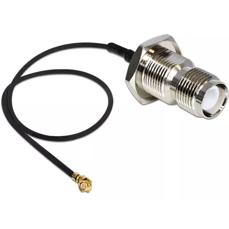 Signal Cable DeLOCK 88464 0.2m Black Gold Silver